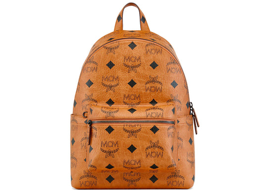 MCM Medium Stark Backpack in Cognac