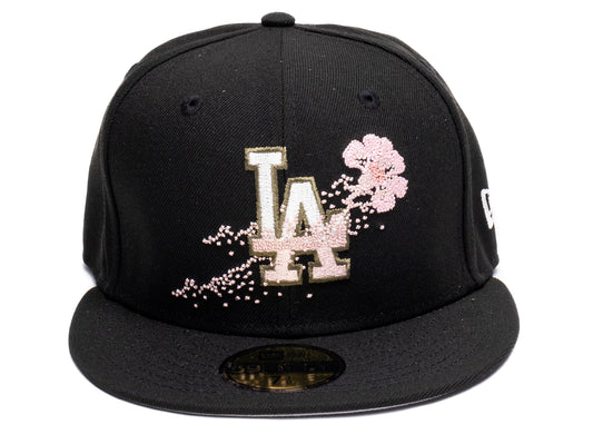 New Era Dotted Floral Los Angeles Dodgers Fitted Hat xld