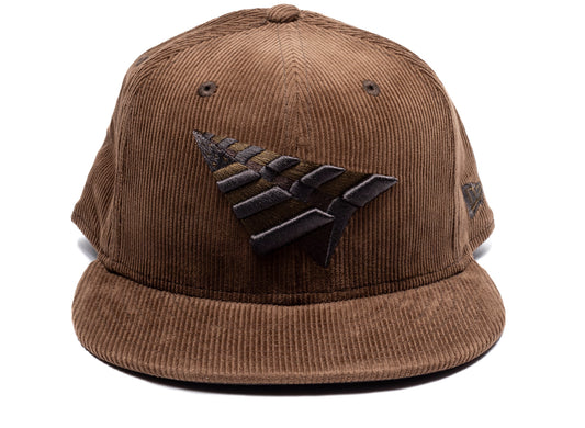 Paper Planes Corduroy Crown 59Fifty Fitted Hat in Brown