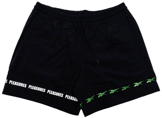Reebok x Pleasures Shorts in Black 'Not Guilty'