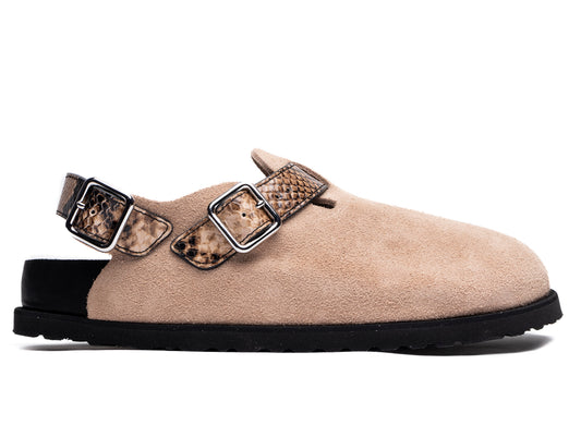 Birkenstock Tokio II Lined 1774 in Natural Snake Brown