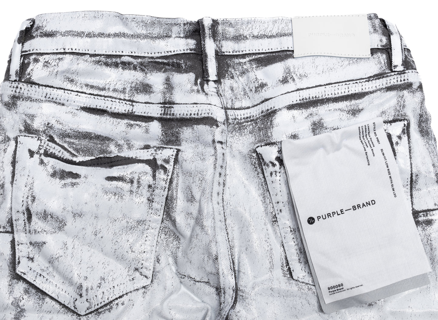 Purple Brand Overdye Foil Jeans