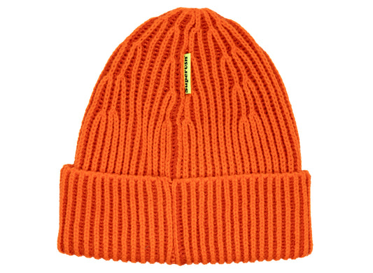 Supervsn Contrast Rib Beanie in Orange