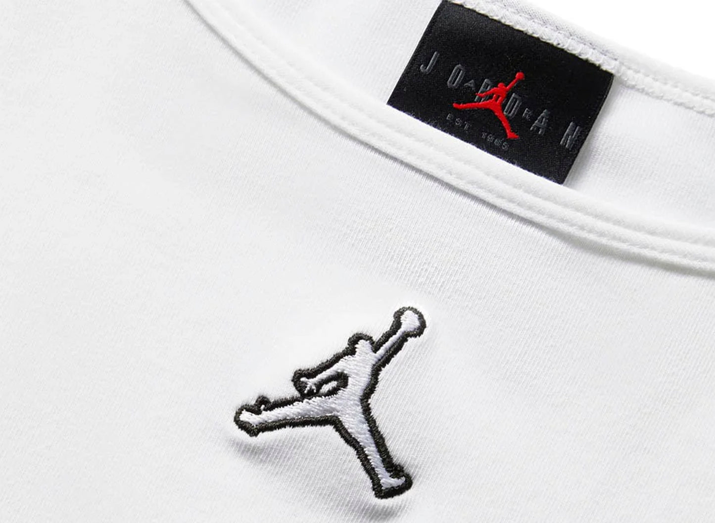 Women's Jordan Flight Cropped L/S Tee in White