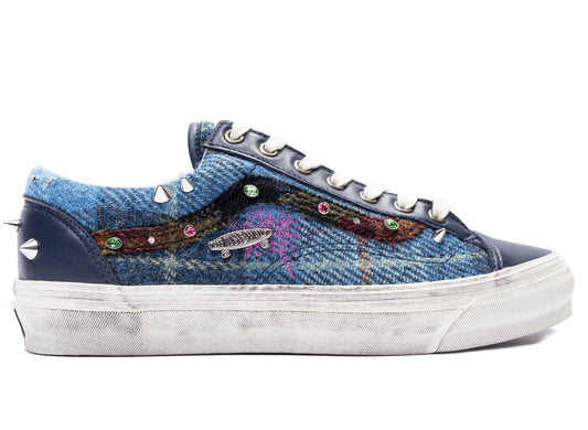 Vans x Harris Tweed LX Old Skool 36 in Navy / Multi