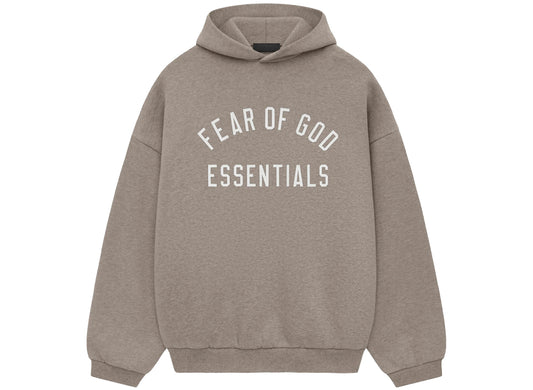 Fear of God Essentials Fleece Hoodie in Heather Grey