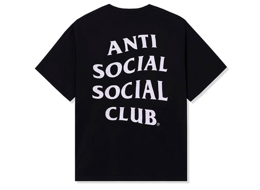 Anti Social Social Club Mind Game Weathered Tee in Black / pink