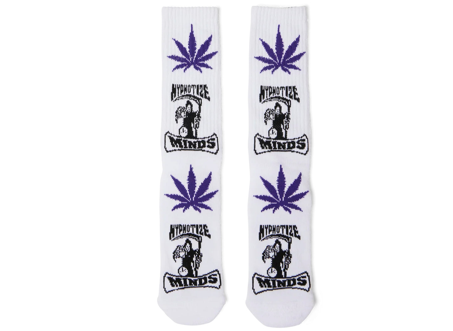 HUF x Three 6 Mafia Hypnotize Minds Plantlife Sock in White