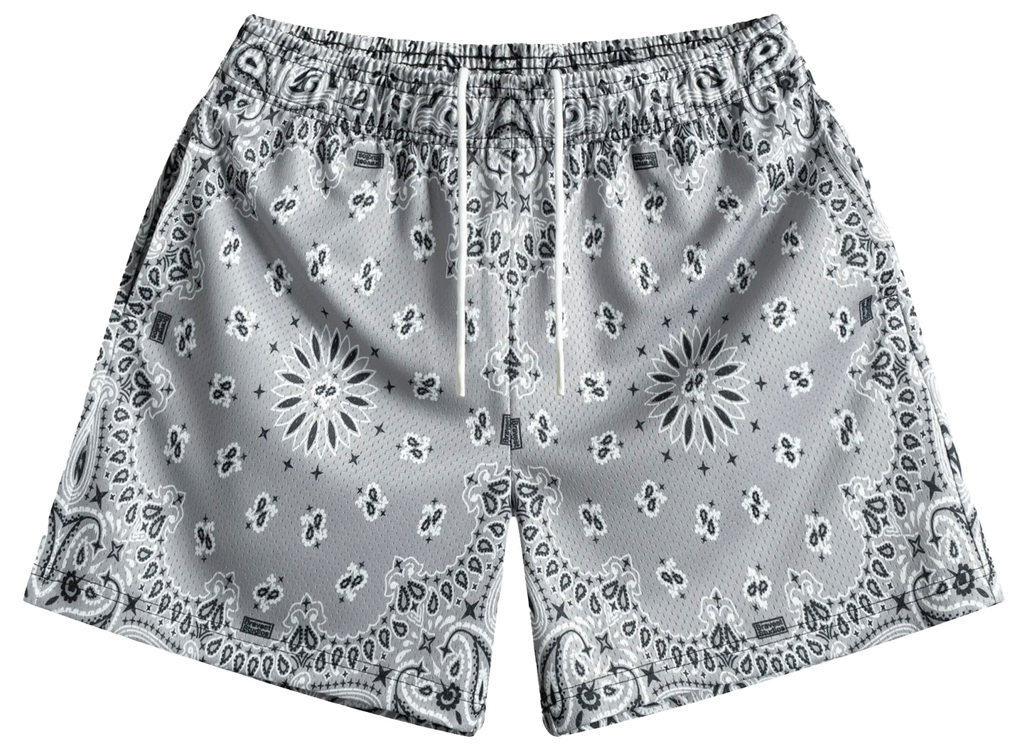 Bravest Studios Grey Paisley V2 Shorts