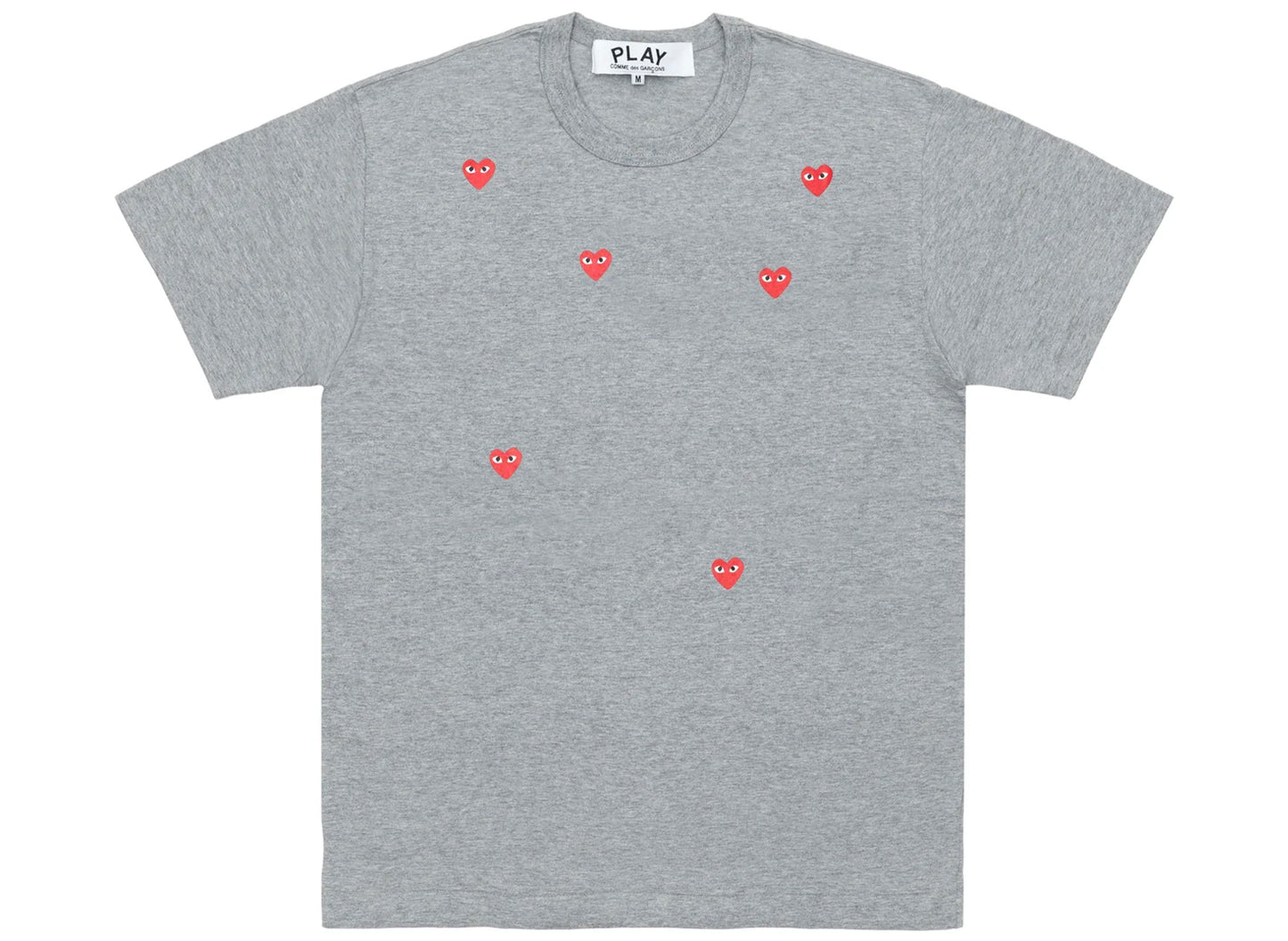 Comme des Garçons Play Scatter Heart T-Shirt in Grey