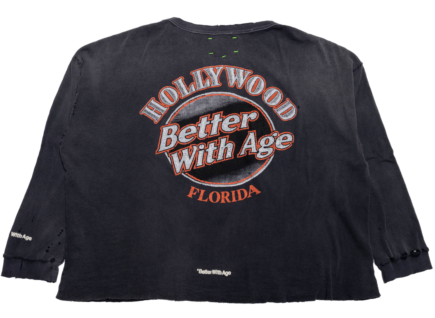 Better With Age Florence Waffle Long Sleeve in Black