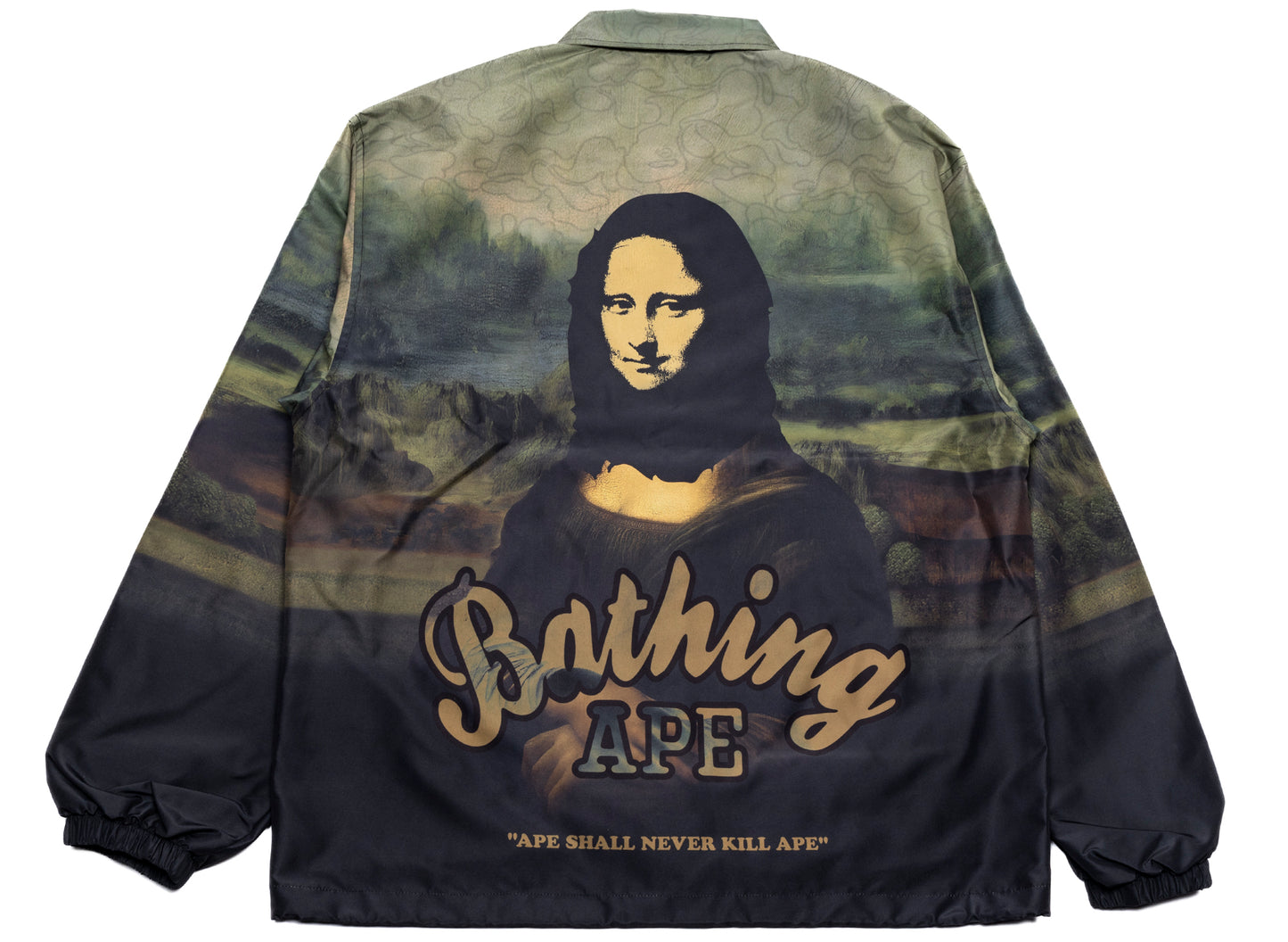 A Bathing Ape Art Print Coach Jacket