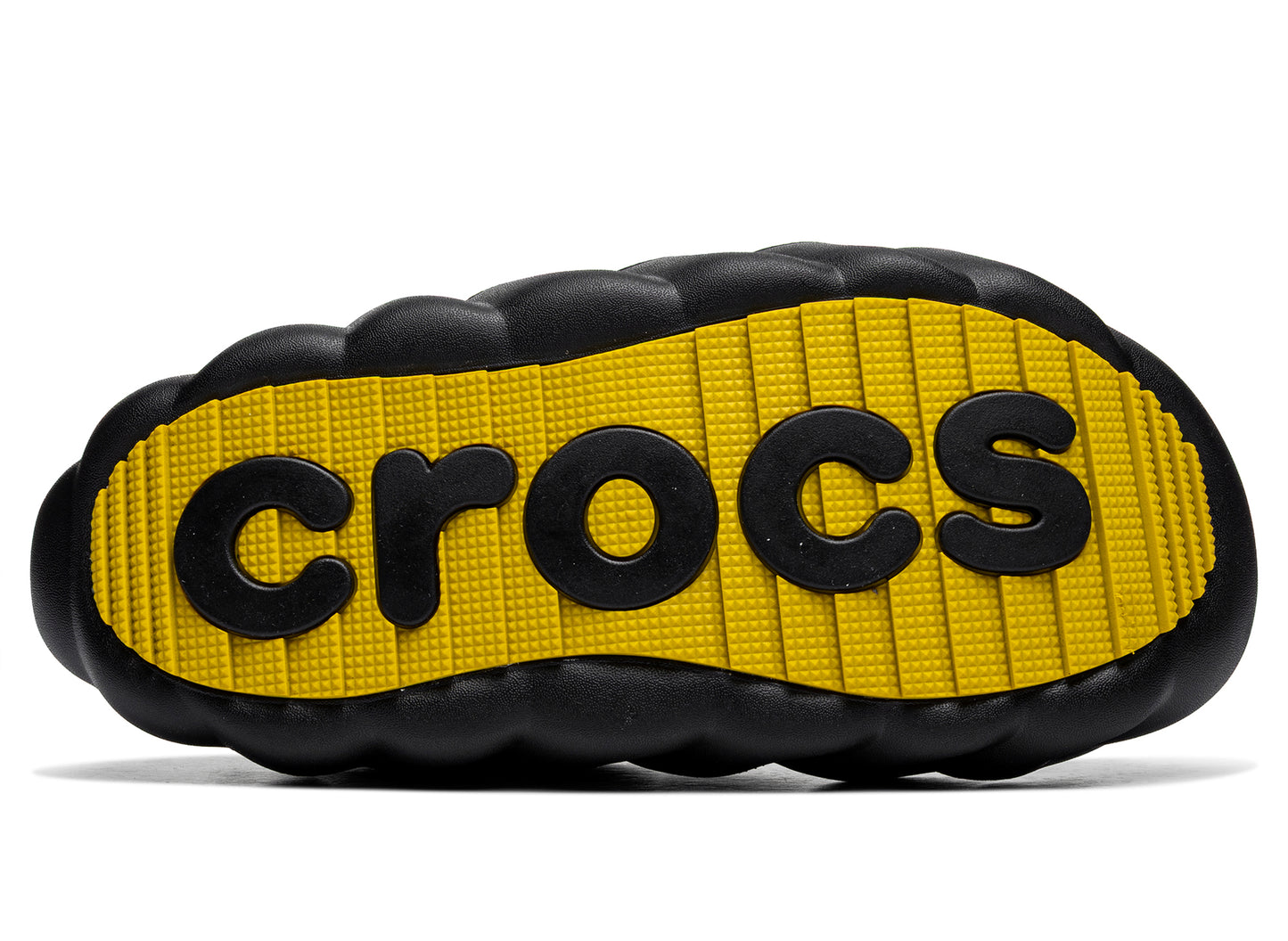 Crocs Overpuff Translucent Shorty in Citrine