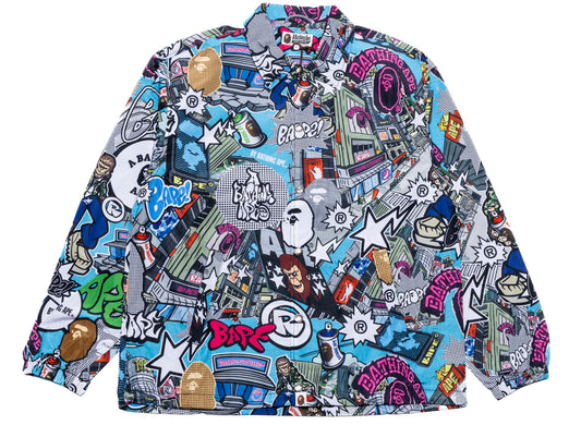 A Bathing Ape Comic Art Coach Jacket