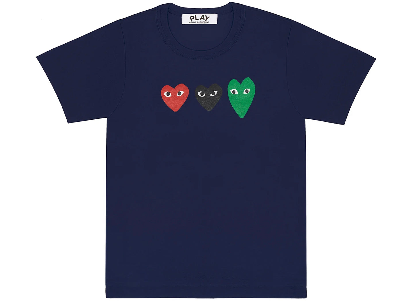 Comme des Garçons Play Men Triple Heart T-Shirt