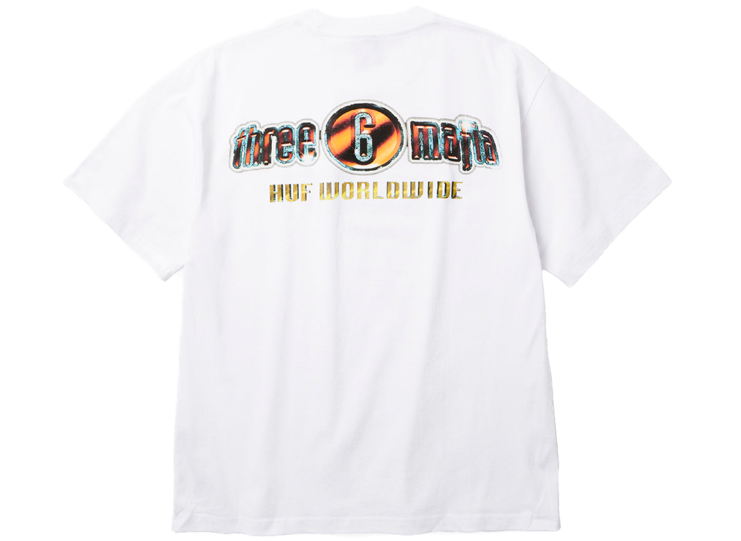 HUF x Three 6 Mafia Smoke Clears SS Tee in White