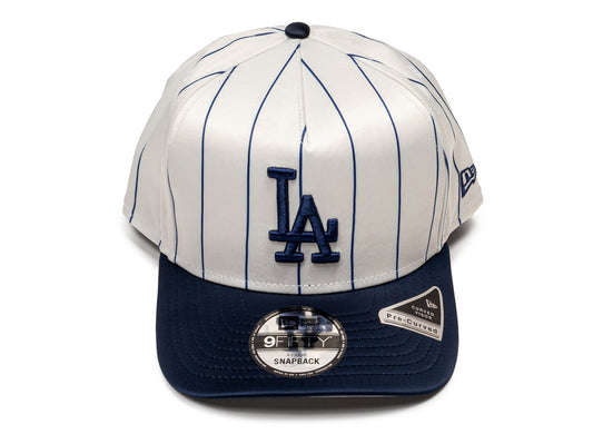 New Era 950AF Satin Pinstripe Los Angeles Dodgers Snapback Hat