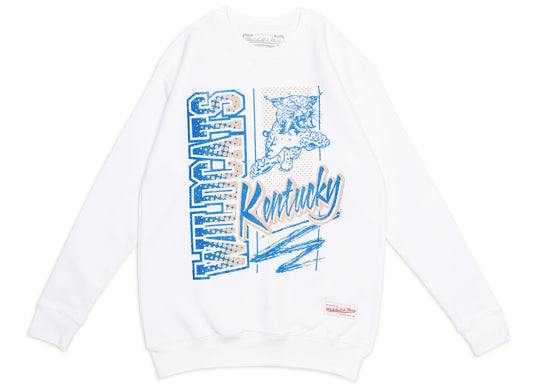 Mitchell & Ness Kentucky Wildcats NCAA Halftime Script Crewneck