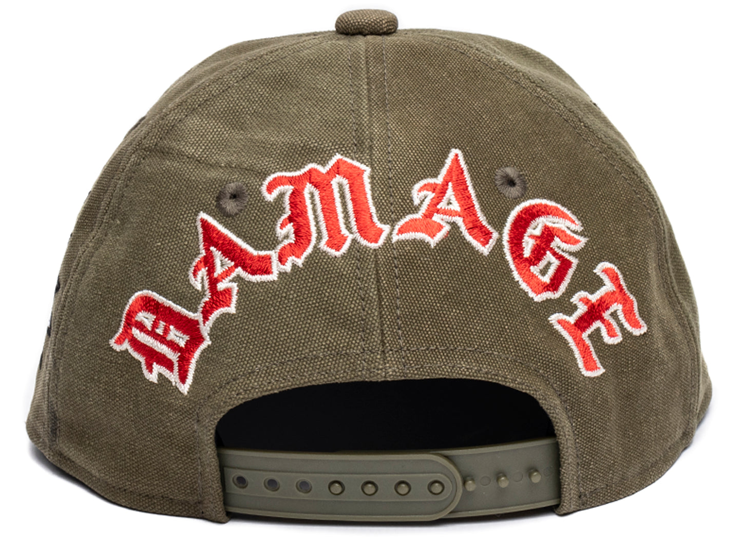 Readymade Damage Snapback Cap in Khaki