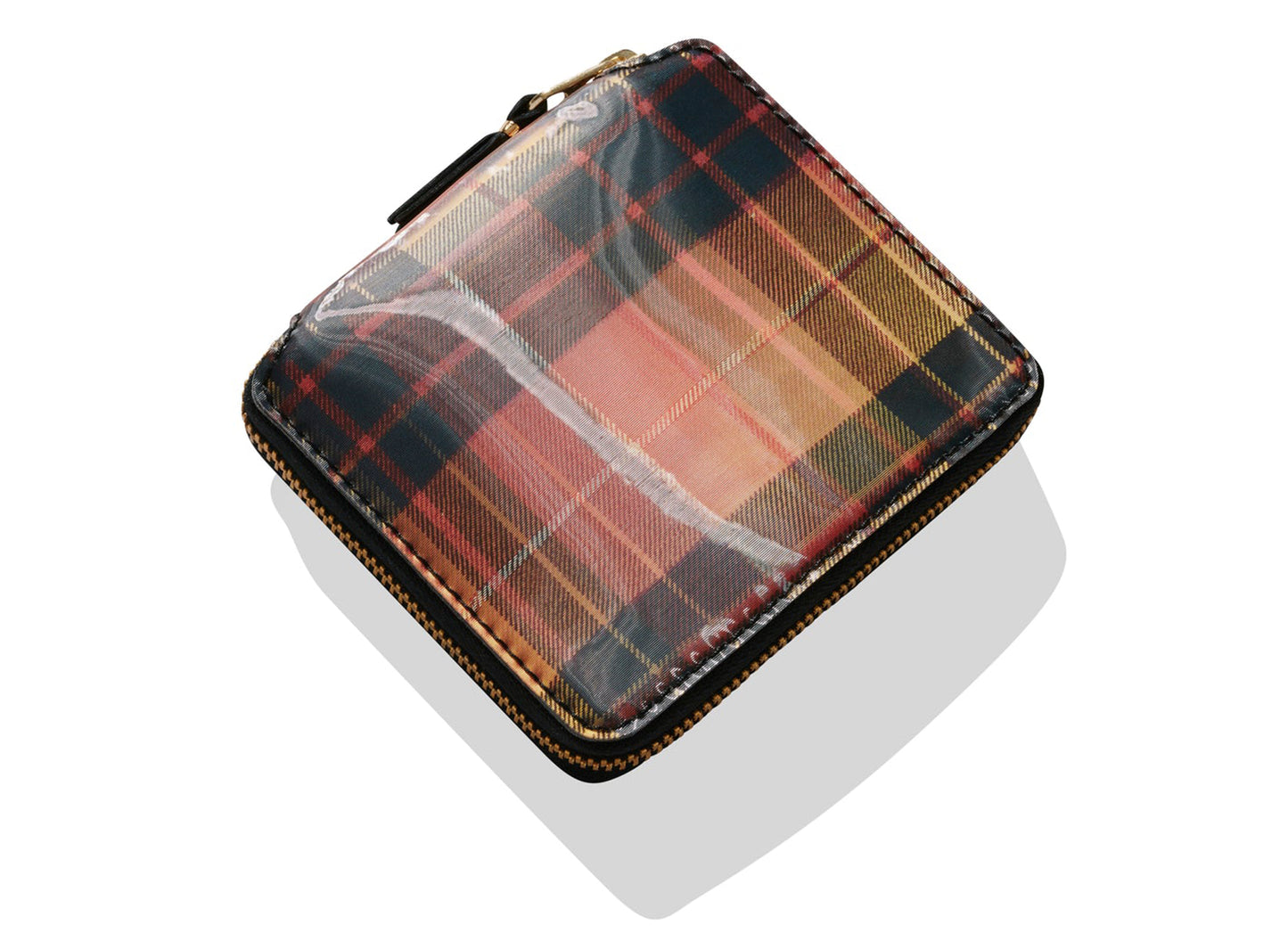 Comme des Garçon Lenticular Tartan SA2100 Wallet 'Red/Yellow'
