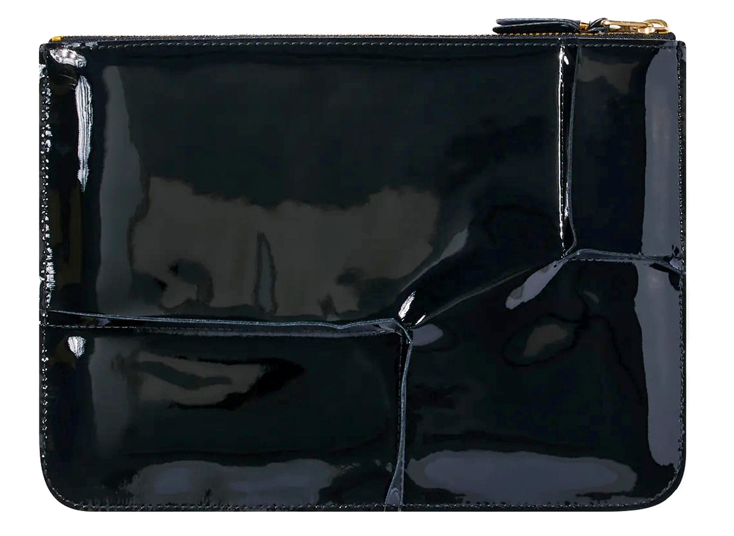 Comme des Garçon Reversed Hem Zip Pouch Wallet
