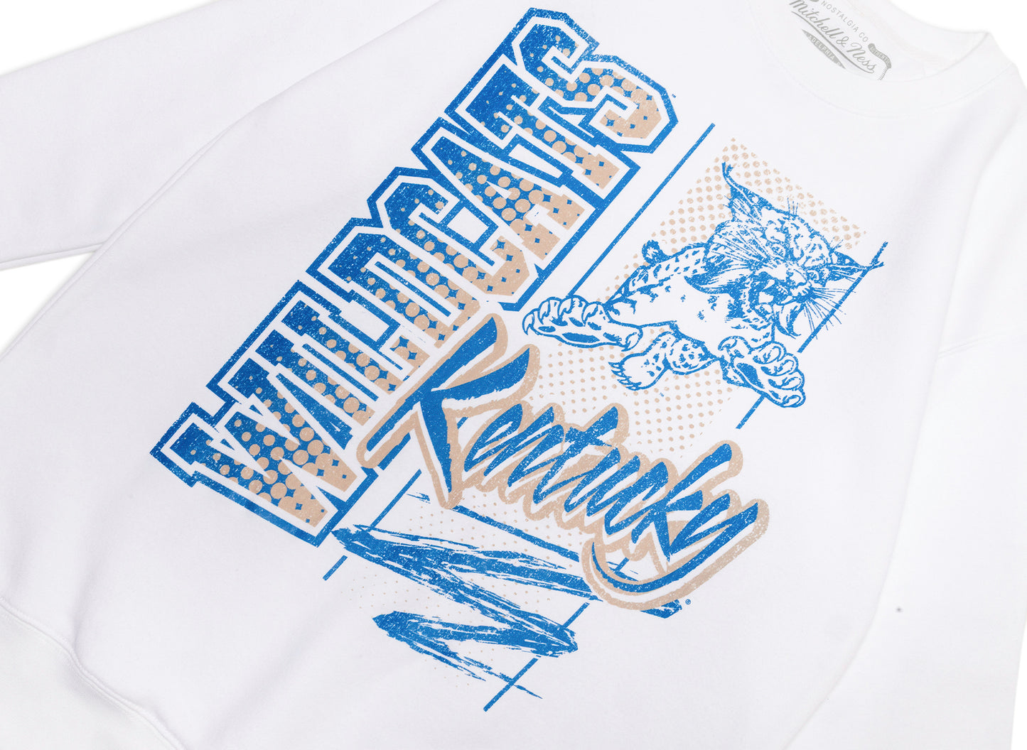 Mitchell & Ness Kentucky Wildcats NCAA Halftime Script Crewneck