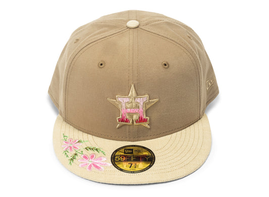 New Era Hand Stitched Floral Houston Astros Fitted Hat