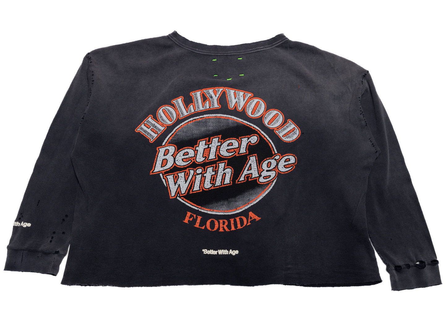 Better With Age Florence Waffle Long Sleeve in Black