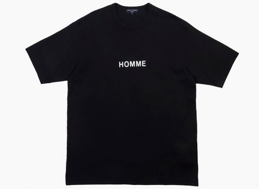 Comme des Garçons HOMME Logo T-Shirt in Black v1