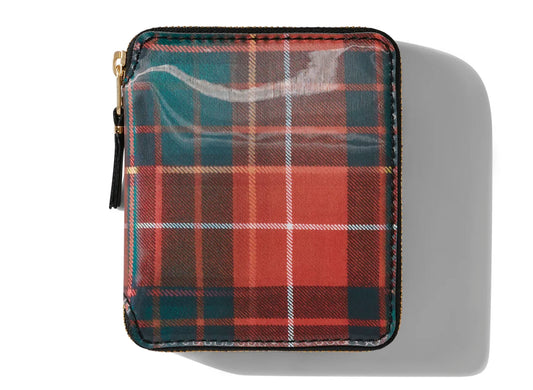 Comme des Garçon Lenticular Tartan SA2100 Wallet 'Red/Green'