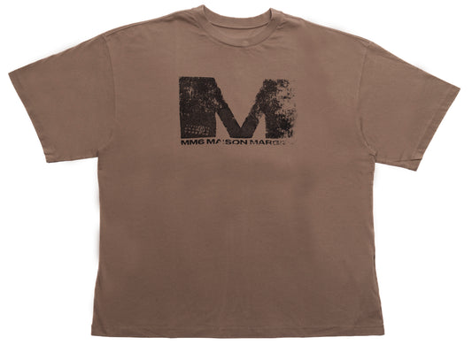 Maison Margiela MM6 M Logo T-Shirt in Brown