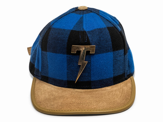 Tackma T Logo Strapback Hat in Blue