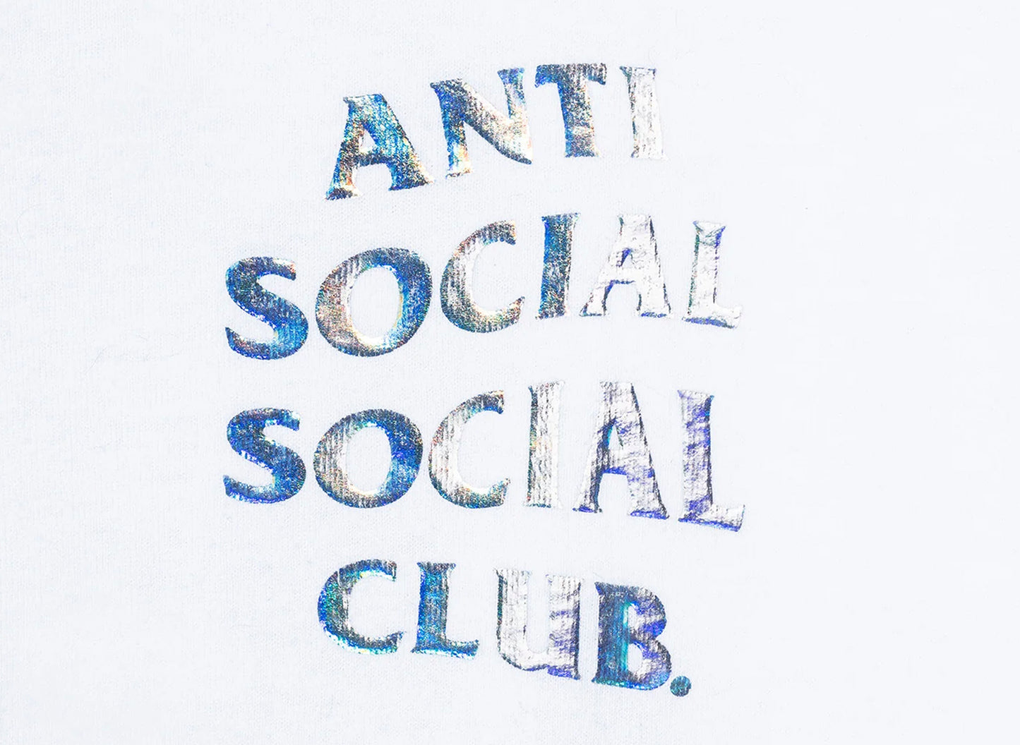 Anti Social Social Club Get Weird Hologram Tee in White