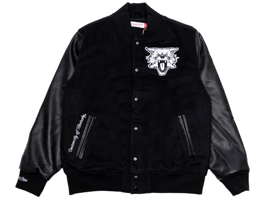 Mitchell & Ness NCAA Blackout Collection Kentucky Wildcats Varsity Jacket