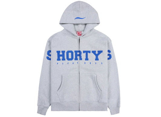 Pleasures Wave Zip Hoodie in Grey