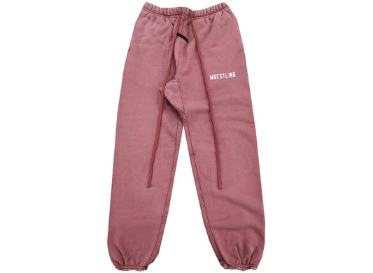 Fear of God Essentials Heavy Fleece Classic Sweatpants in Crimson