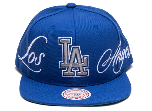 Mitchell & Ness Just Don Lux Script Dodgers Snapback Hat