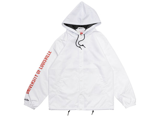 Mitchell & Ness Oneness Louisville Cardinals Vintage Logo Hooded Coaches Jacket