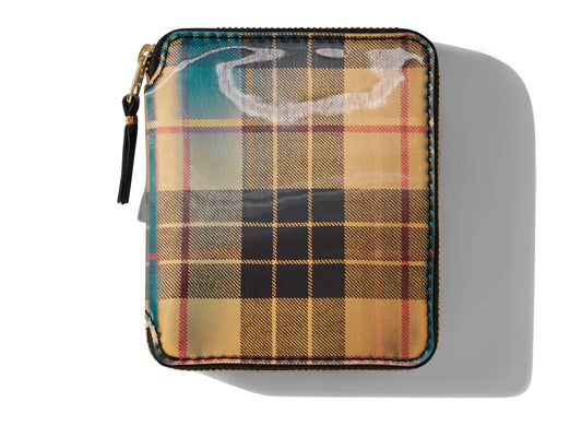 Comme des Garçon Lenticular Tartan SA2100 Wallet 'Yellow/Green'