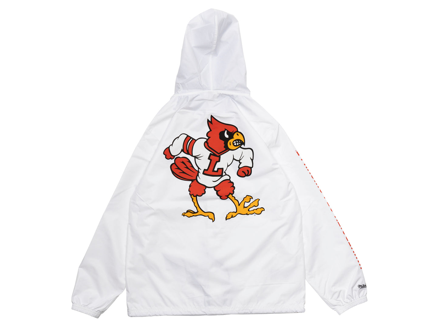 Mitchell & Ness Oneness Louisville Cardinals Vintage Logo Hooded Coaches Jacket