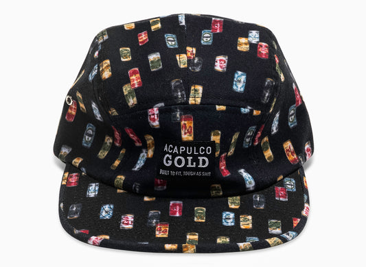 Acapulco Gold Built to Fit AOP Strapback Hat in Black