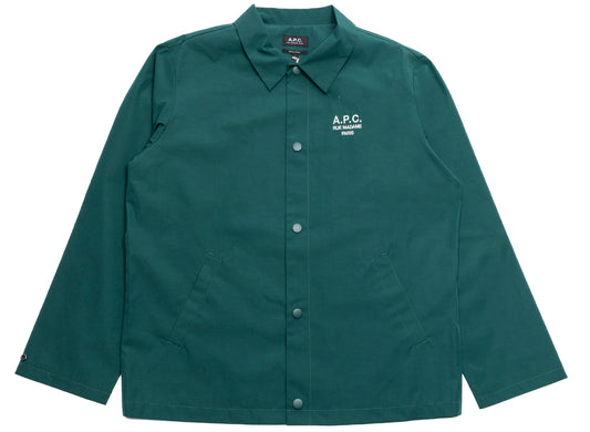 A.P.C. Regis Button Up Blouson in Green