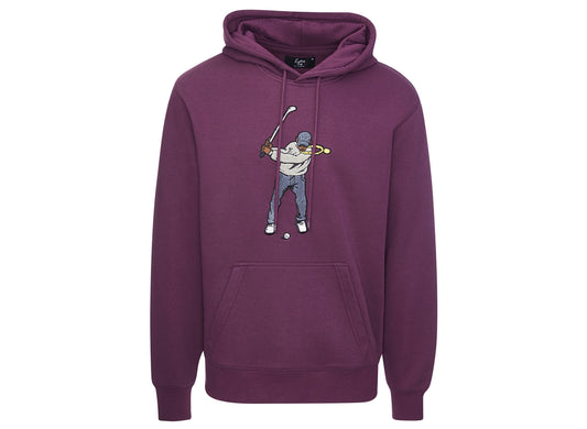 Eastside Golf Core Fleece Swingman Hoodie in Blackberry Wine