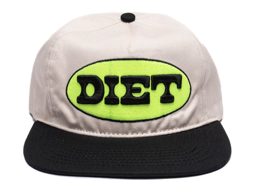 Diet Starts Monday Oval Hat in Beige/Black