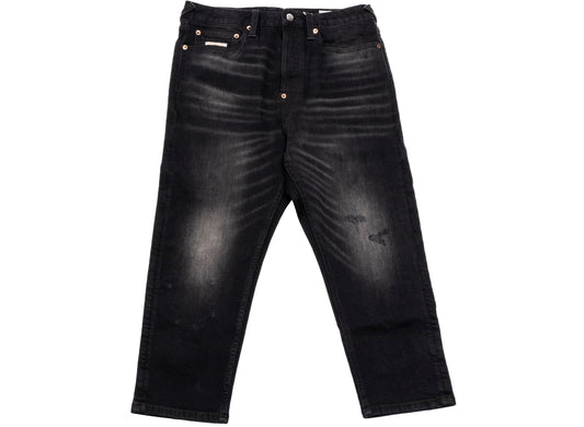 Evisu Multi-Pocket and Multi-Print Cropped Fit Jeans