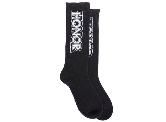 Honor the Gift Outline Logo Ribbed Socks
