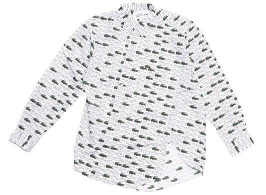 Comme des Garçons SHIRT x Lacoste All Over Print Slanted Button-Up
