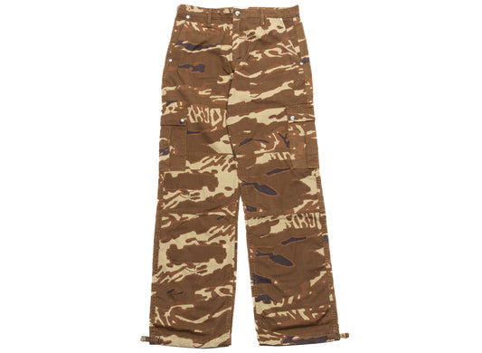 Rhude Tiger Camo Cargo Pants in Brown