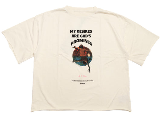 ASTRUM My Desires Tee in a Cream colorway, men's T-shirt, view 1