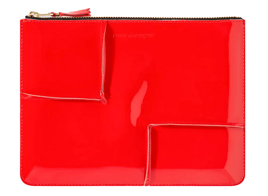 Comme des Garçon Reversed Hem Zip Pouch Wallet